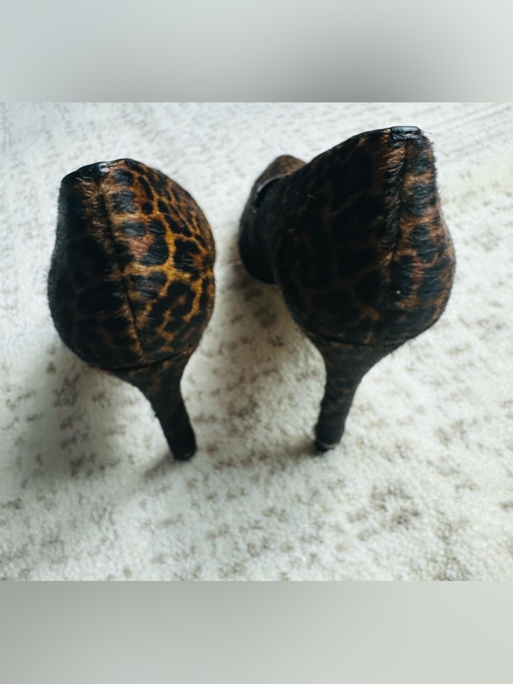 Leopard Print Pointed-Toe High Heels - Picture 12 of 16